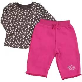 Virágos-fukszia szett (68) baba