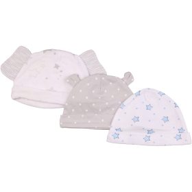 Csillagos-pöttyös sapka szett (0-6 hó) baba