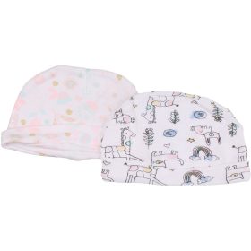 Állatos-virágos sapka szett (6-12 hó) baba