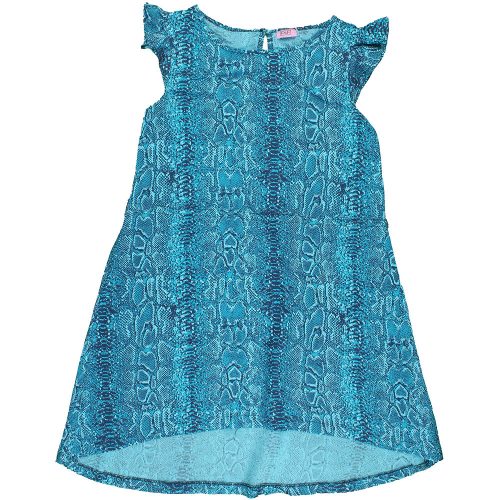 F&F Mintás kék ruha (134) lány