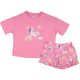 F&F Rózsaszín-mintás pizsama (116) kislány