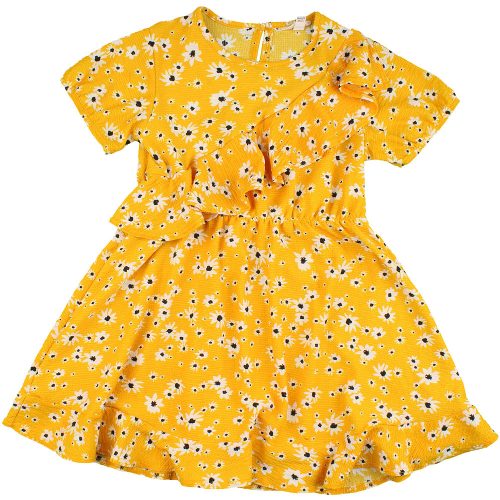 River Island Virágos sárga ruha (110) kislány