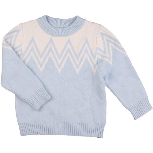 Kék pulóver (98-104) kisfiú