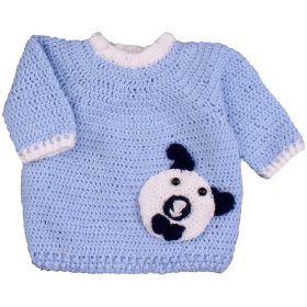 Kék pulóver (62-68) baba