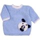 Kék pulóver (62-68) baba