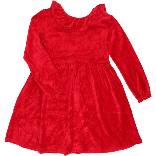 Piros bársony ruha (110) kislány
