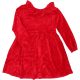 Piros bársony ruha (110) kislány