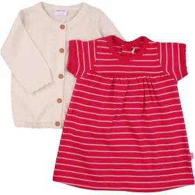 Törtfehér-csíkos szett (62) baba