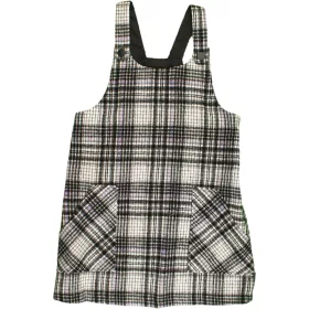 Kockás szövetruha (134) lány