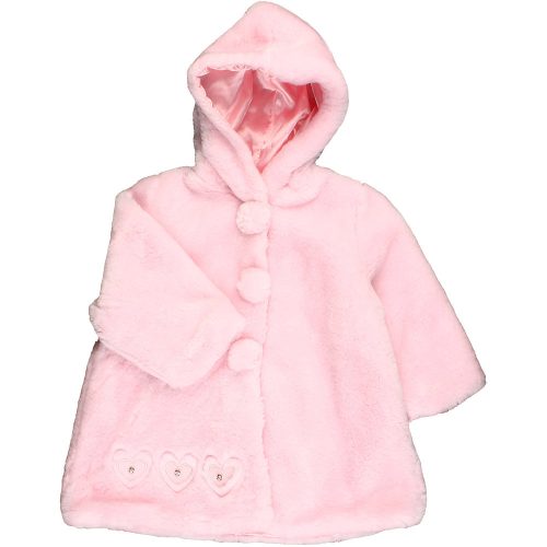 Rózsaszín prémes kabát (86) baba
