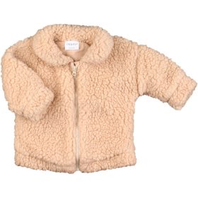 F&F Bézs polár kabát (62) baba