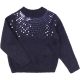 M&Co Flitteres kék pulóver (98) kislány