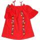 Young Dimension Hímzett piros ruha (116) kislány