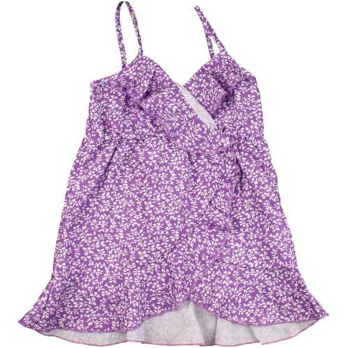 Virágos lila ruha (80) baba