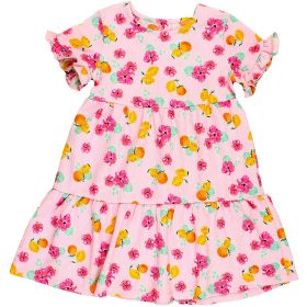 Matalan Virágos rózsaszín ruha (104) kislány