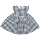 F&F Kékkockás ruha (68) baba