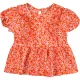 Virágos narancs felső (80) baba