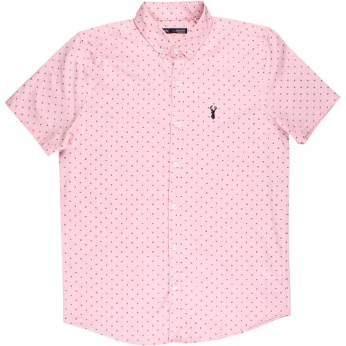 Next Mintás rózsaszín ing (158) kamasz fiú