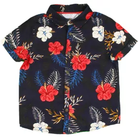 Primark Virágos kék ing (92) kisfiú