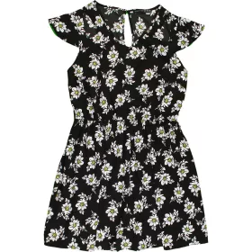 Primark Virágos fekete ruha (36)  női