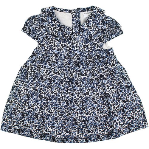 F&F Kékvirágos ruha (62) baba