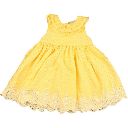 Miniclub Pöttyös sárga ruha (62-68) baba