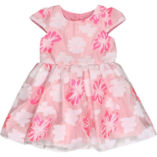 Virágos rózsaszín ruha (86) baba