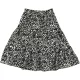 F&F Virágos fekete szoknya (116) kislány