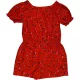 Next Mintás barna playsuit (128) kislány
