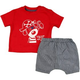 Piros-kockás szett (68) baba