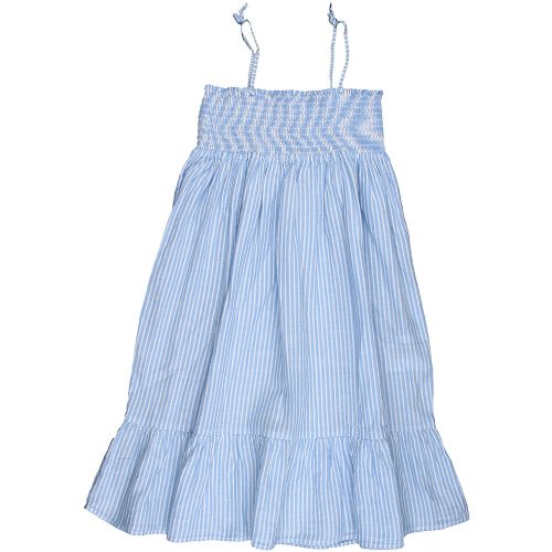 H&M Csíkos kék ruha (128) kislány