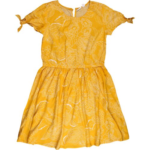 Gap Virágos mustár ruha (140) lány