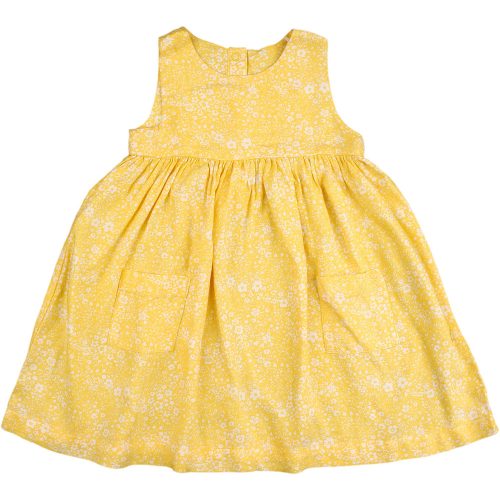 Miniclub Virágos sárga ruha (86) baba