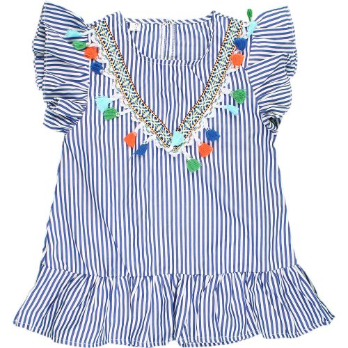 Kékcsíkos ruha (86-92) kislány
