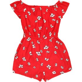 New Look Virágos piros playsuit (146) lány