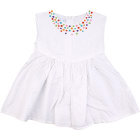 Pöttyös fehér ruha (80) baba