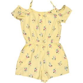 H&M Virágos sárga playsuit (140) lány