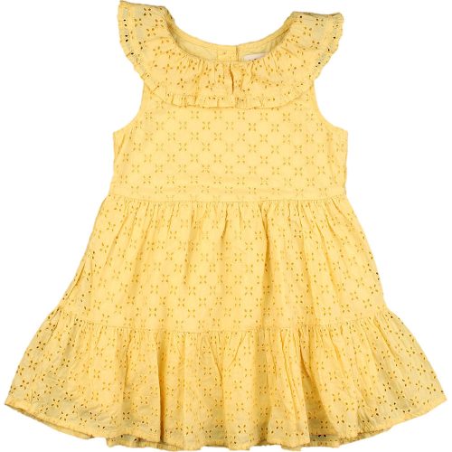 F&F Madeirás sárga ruha (104) kislány