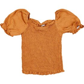 TU Gumírozott barna felső (128) kislány