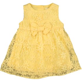 F&F Virágos sárga ruha (68) baba
