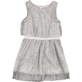 Pöttyös ezüst ruha (86-92) kislány