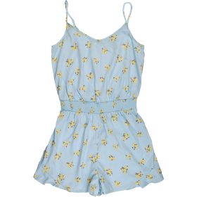 New Look Virágos kék playsuit (152) lány