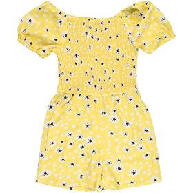 Pep&Co Virágos sárga playsuit (122) kislány
