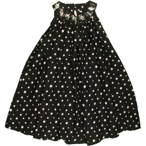 Marks&Spencer Csillagos fekete ruha (122) kislány