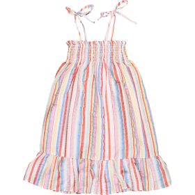 Színescsíkos ruha (98-104) kislány