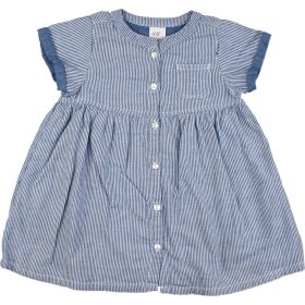 H&M Csíkos kék ruha (74) baba