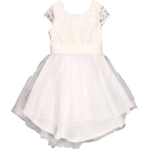 Hímzett fehér ruha (98) kislány