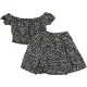 F&F Mintás fekete szett (146) lány