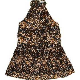 Mustármintás ruha (140) lány