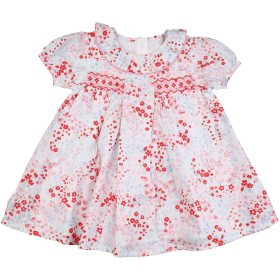 Nutmeg Nyuszis-virágos ruha (74) baba